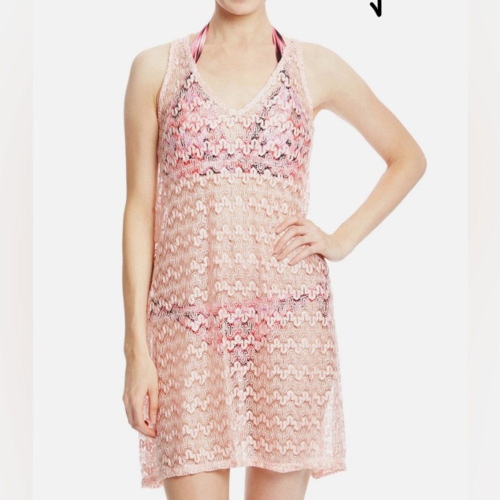 NWT Jordan Taylor Blush Lace Swim Cover-Up
